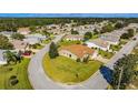 Aerial view of a single-Gathering home in a residential community at 815 Forest Breeze Path, Leesburg, FL 34748