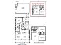 Two-story home floor plan, 2-car garage and optional studio apartment at 9934 Fiddley Aly, Orlando, FL 32827