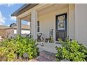 Inviting front porch with landscaping and seating area at 2298 Raven Ridge Rd, Minneola, FL 34715