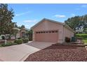 Exterior of the house, showing garage and landscaping at 4803 Sawgrass Lake Cir, Leesburg, FL 34748