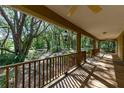Spacious porch overlooking the backyard at 9442 Cr 674, Bushnell, FL 33513