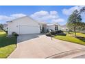 Well-maintained one-story home with a two-car garage and a large driveway at 1006 Sayle St, The Villages, FL 32162