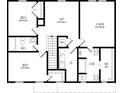 Second floor plan featuring three bedrooms, two bathrooms, and a loft area at 209 Hyacinth Ct, Kissimmee, FL 34759