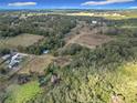 Aerial view of property showing surrounding land and lake at 4235 Dove Valley Ln, Lady Lake, FL 32159