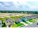 Aerial view of a single Gathering home in a new community at 736 Simone Ct, Haines City, FL 33844