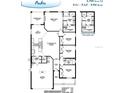 Floor plan of a 4-bed, 2-bath home with a 2-car garage at 568 Sw 77Th Cir, Ocala, FL 34480