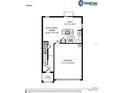 First floor plan showcasing a café, gathering room, and garage at 2214 Oldham Ct, Haines City, FL 33844