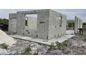 Block home under construction, foundation and walls visible at 7391 Orlando Dr, Lake Wales, FL 33855