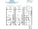 Two-story floor plan, 3 bed, 2.5 bath, den option at 309 Wharf Way, Winter Haven, FL 33881