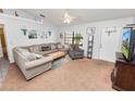 Comfortable living room with sectional sofa and coffee table at 227 Ridgedale Dr, Lakeland, FL 33809