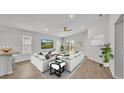 Bright and open living room with view of backyard at 1968 Harvest Landing Cir, Lakeland, FL 33810