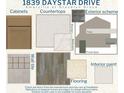 Amaryllis home design selections, including cabinets, countertops, and exterior finishes at 1839 Daystar Dr, Haines City, FL 33844
