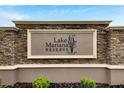 Lake Mariana Reserve community entrance sign at 332 Lake Mariana Way, Auburndale, FL 33823