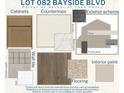 Image showing different design options for cabinets, countertops, and flooring at 721 Bayside Blvd, Winter Haven, FL 33881