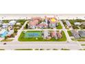 Aerial view of beachside condo complex at 3001 S Atlantic Ave # 502, New Smyrna Beach, FL 32169