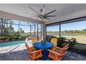 Enjoy your morning coffee on this patio overlooking the pool at 933 Attitude Ave, Daytona Beach, FL 32124