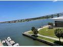 Stunning waterfront view with boats and bridge at 101 N Riverside Dr # 611, New Smyrna Beach, FL 32168