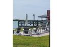 Relaxing patio area with chairs overlooking the water at 2100 N Peninsula Ave # 1050, New Smyrna Beach, FL 32169