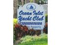 Ocean Inlet Yacht Club Condominium community sign at 2100 N Peninsula Ave # 1050, New Smyrna Beach, FL 32169