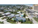 Elevated view of a house with a pool near the beach at 320 Due East St, New Smyrna Beach, FL 32169