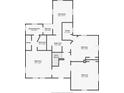 Second floor features three bedrooms and two baths at 532 Faulkner St, New Smyrna Beach, FL 32168