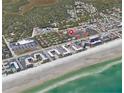 Aerial view showing location of property near beach and other amenities at 4150 S Atlantic Ave # 103A, New Smyrna Beach, FL 32169