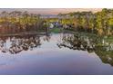 House nestled on a lake with lush green trees surrounding it at 535 Valley Stream Dr, Geneva, FL 32732