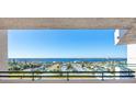Stunning view of the water and bridge from balcony at 3311 S Atlantic Ave # 802, Daytona Beach, FL 32118