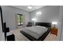 Spacious bedroom with large bed and window at 7629 Riverside Pl, Orlando, FL 32810