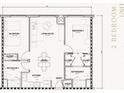 Two-bedroom, two-bathroom apartment floor plan at 4849 W Irlo Bronson Hwy # 629, Kissimmee, FL 34746