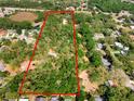 Aerial view showcasing property boundaries at 2726 & 2740 N Dean Rd, Orlando, FL 32817