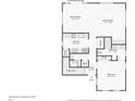 Single-story home floor plan featuring a kitchen, living areas, and bedrooms at 1554 Fairview Cir, Kissimmee, FL 34747