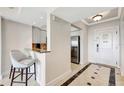 Modern kitchen with stainless steel appliances and granite countertops at 7593 Gathering Dr # 505, Reunion, FL 34747