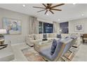 Spacious living room with sectional sofa, large artwork, and neutral decor at 3545 Lavender Dr, Davenport, FL 33897
