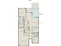 First floor plan showcasing open living spaces and a 2-car garage at 1953 Spring Shower Cir, Kissimmee, FL 34744