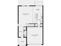First floor plan showcasing great room, kitchen, and two-car garage at 257 Acorn Rd, Haines City, FL 33844