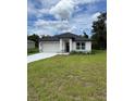 New construction home featuring a modern facade and attractive landscaping at 2326 Fitzpatrick Ter, Deltona, FL 32725