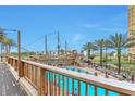 Resort-style pool with pirate ship water feature at 8125 Resort Village Dr # 5509, Orlando, FL 32821