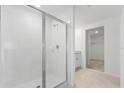 Clean bathroom with shower and closet at 1128 Griffon Ave, Lake Alfred, FL 33850