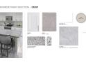 Kitchen features white cabinets, white countertops, and Agreeable Gray walls at 1725 Forest Run Ln, Auburndale, FL 33823