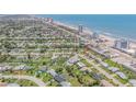 Aerial view showing property's location near the beach at 1232 Bel Aire Dr, Daytona Beach, FL 32118