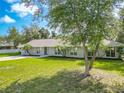 Single story home with a large front yard, and a neutral exterior color scheme at 601 Marlin Rd, Winter Springs, FL 32708