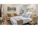 Comfortable living room with sofa bed and large TV at 7571 Sunny Dreams Ln, Kissimmee, FL 34747