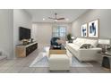 Bright and airy living room with comfortable seating and stylish decor at 5102 Caspian St, Saint Cloud, FL 34771