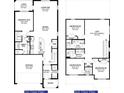 Two-story home floor plan, showing four bedrooms, two baths, and a loft at 4379 Sagefield Dr, St Cloud, FL 34773