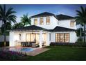 Two-story home with pool, outdoor kitchen, and covered patio at 6 W Hazel St, Orlando, FL 32804