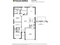 4 bedroom, 2 bath home floor plan with 2 car garage at 16847 Nw 47Th Ave, Ocala, FL 34473
