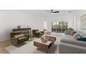 Living room with light walls and modern furniture at 316 Shelbourne Loop, Kissimmee, FL 34759