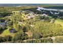 Aerial view showing home's location on a large lot at 2620 Osceola Bluff Ln, Geneva, FL 32732