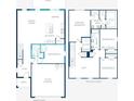 Two-story floor plan with four bedrooms and a two-car garage at 1701 Andover Ridge Dr, Deland, FL 32720